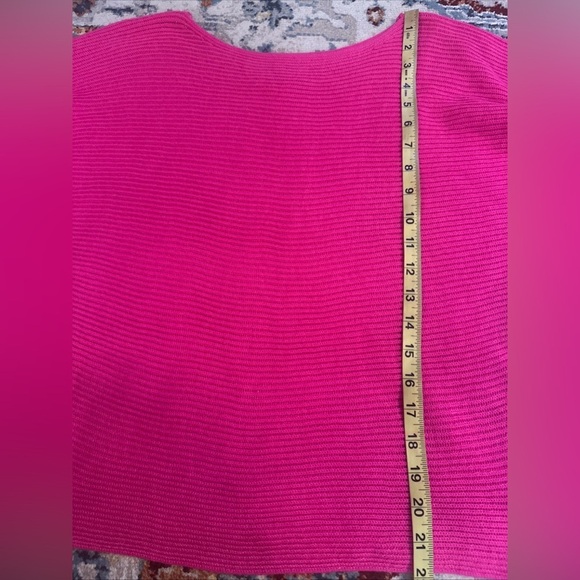 NWT JCP Sweater Wool Blend Womens Sz Small Pink Knit Bat Long Sleeve JC Penney - Picture 3 of 9